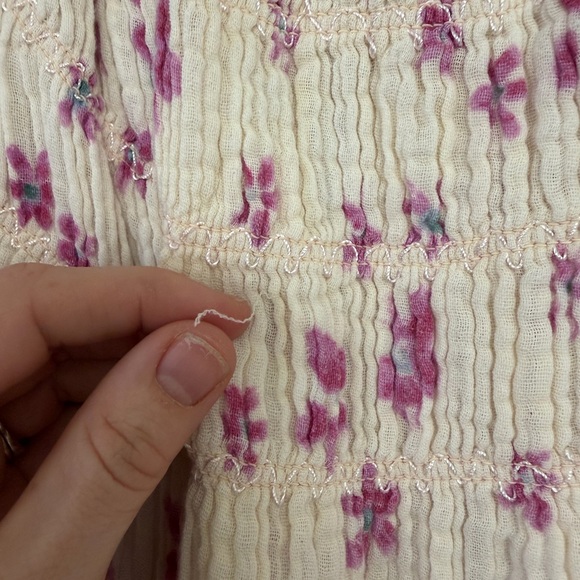 Free People Free People Azure Floral Midi Dress | Size Medium - Picture 9 of 10